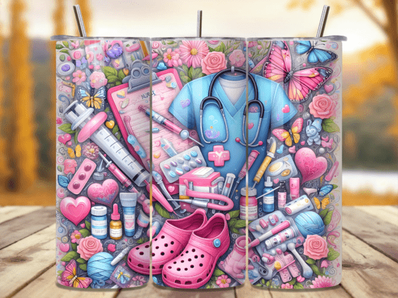 Pink Nurse Tumbler