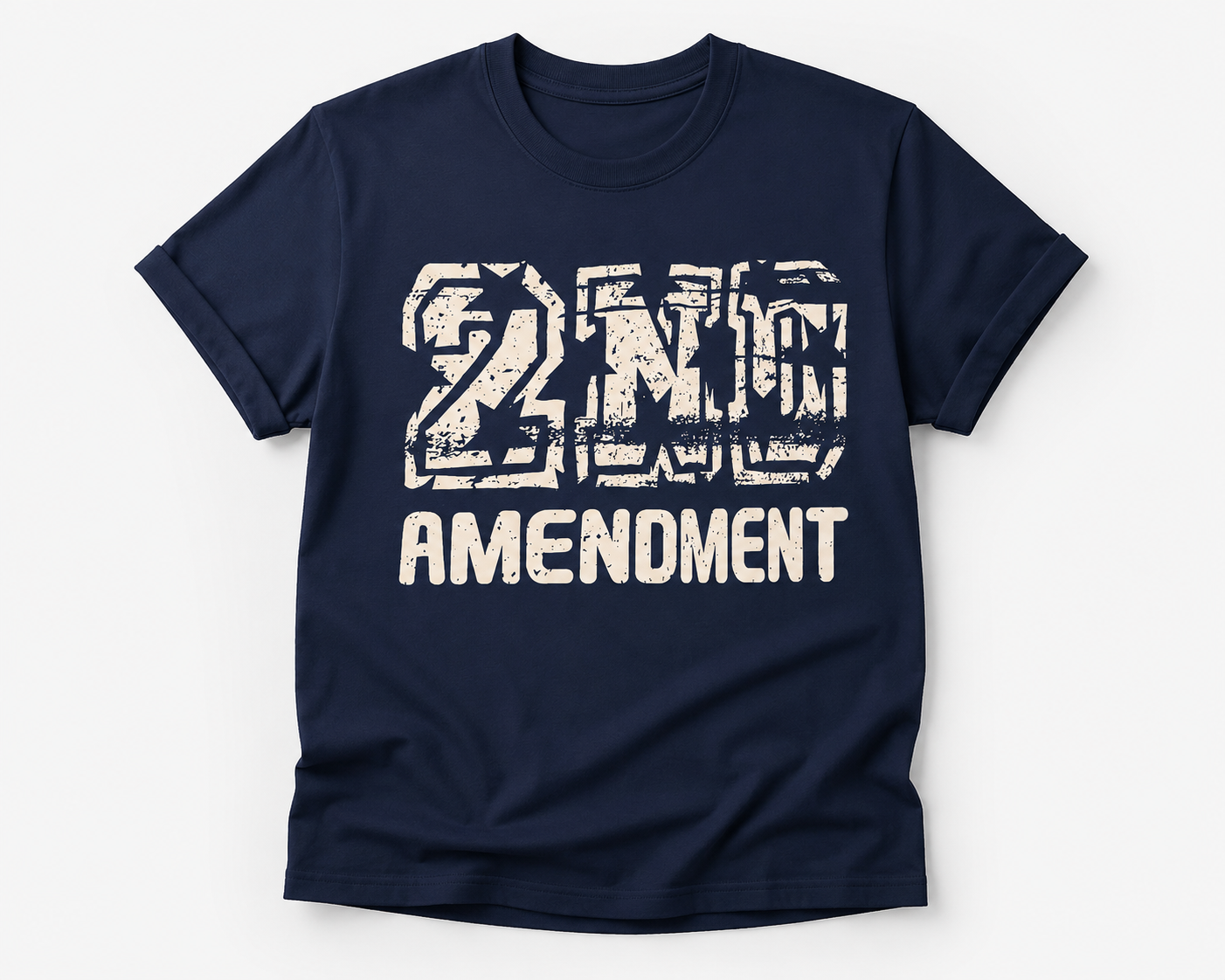2nd Amendment Distressed Graphic T-Shirt