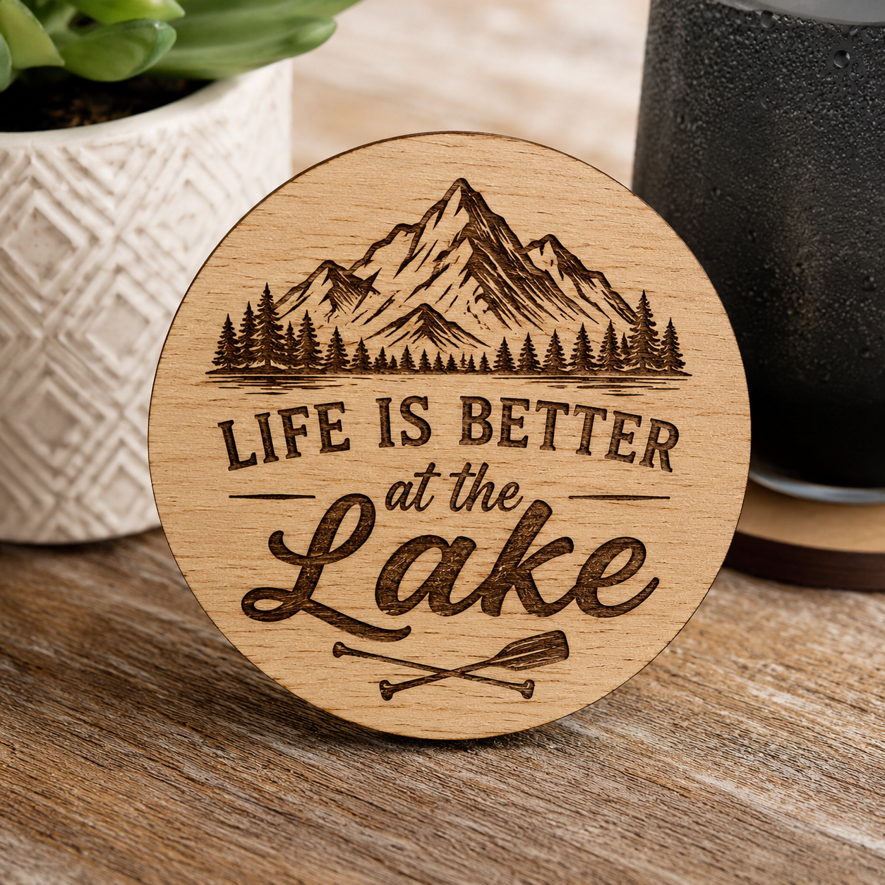 Create Your Own Wooden Coaster