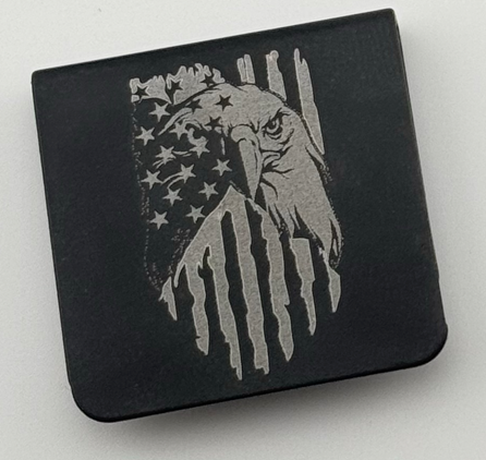 American Eagle Flag Laser-Engraved Hat Brim Clip