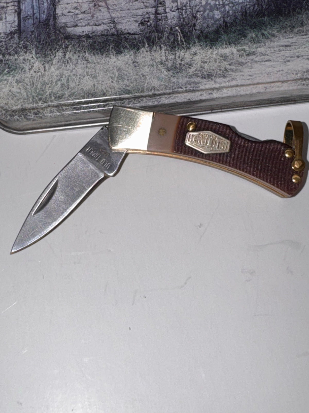 Old Timer 2-Piece Sharpfinger and Lockback Knife Gift Set