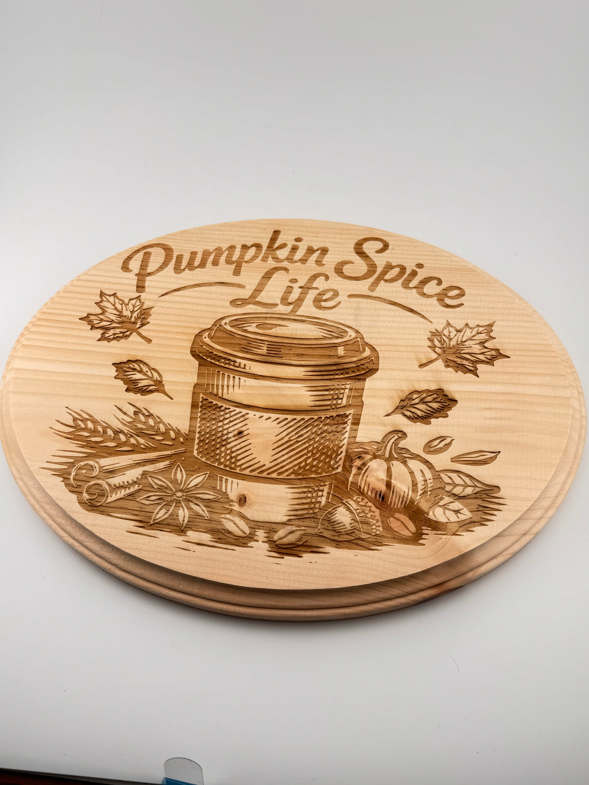 Pumpkin Spice Life Laser Engraved plaque