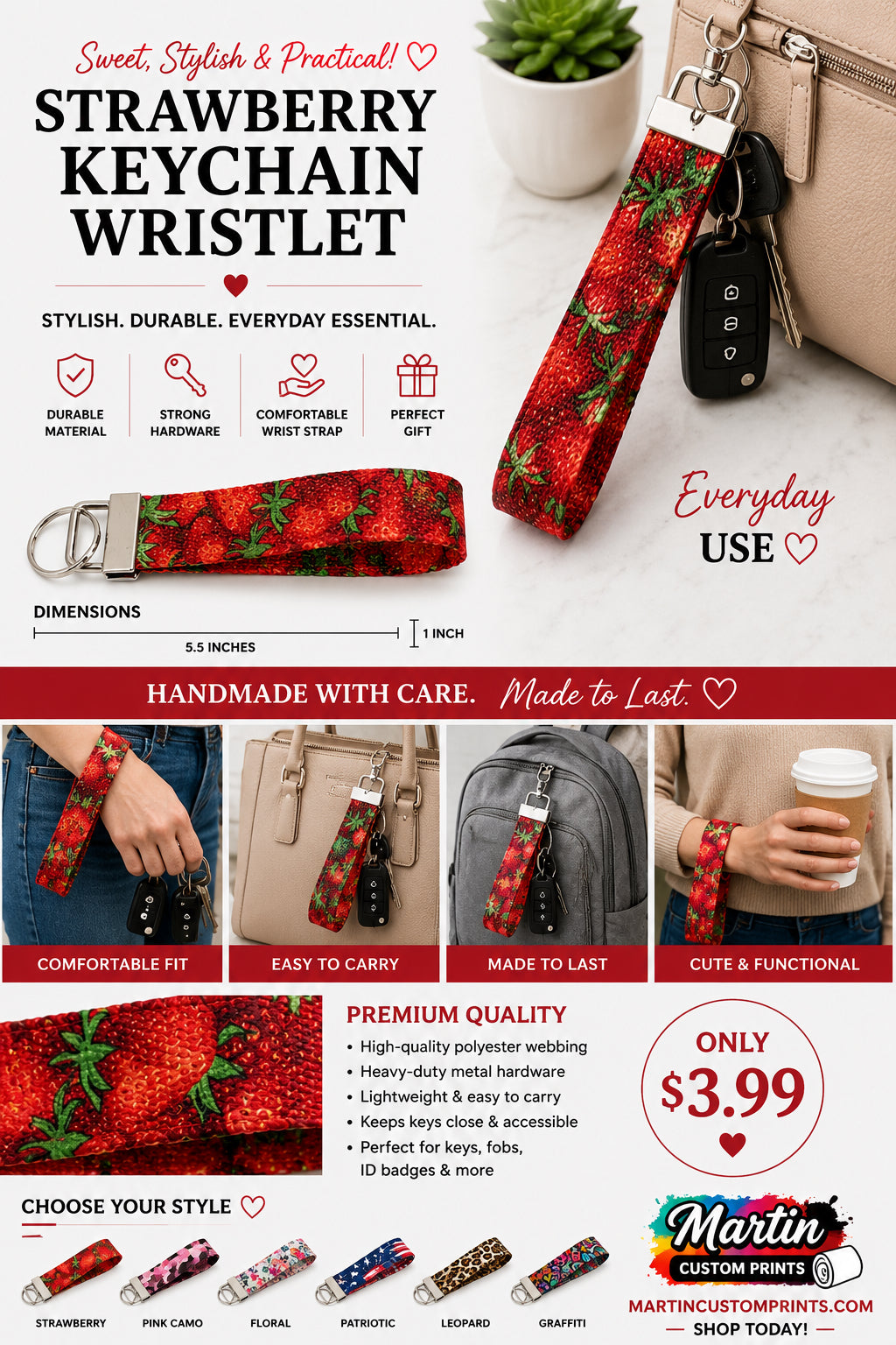 Keychain Wristlets