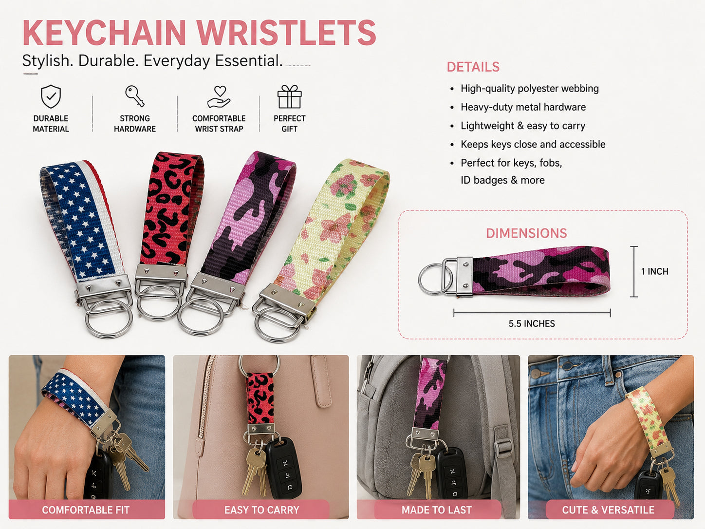 Keychain Wristlets