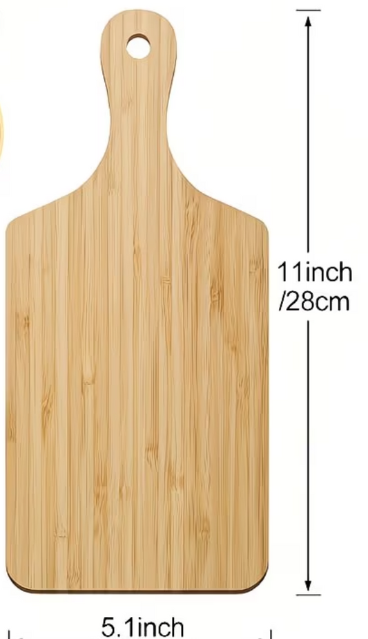 Bamboo Cutting Board  Customized  11" X 5"