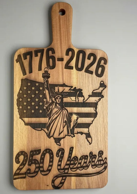 America 250 year Anniversary Cutting Board