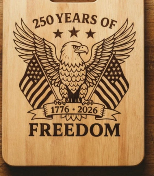 American Eagle 250 Years Of Freedom Cutting Board