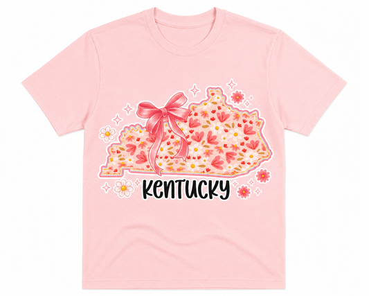 Kentucky Floral Bow T-Shirt