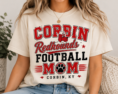 Corbin Redhounds Football Graphic Tee
