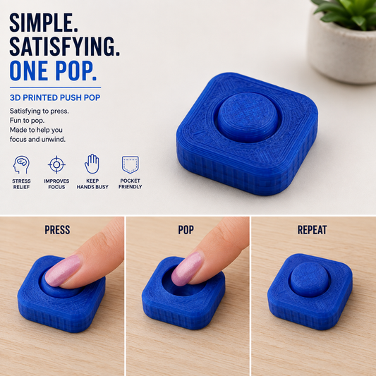 3D Printed Push Pop Fidget