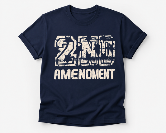 2nd Amendment Distressed Graphic T-Shirt