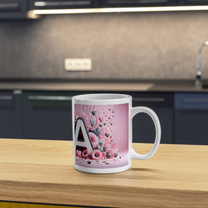 A-Z Floral Mug