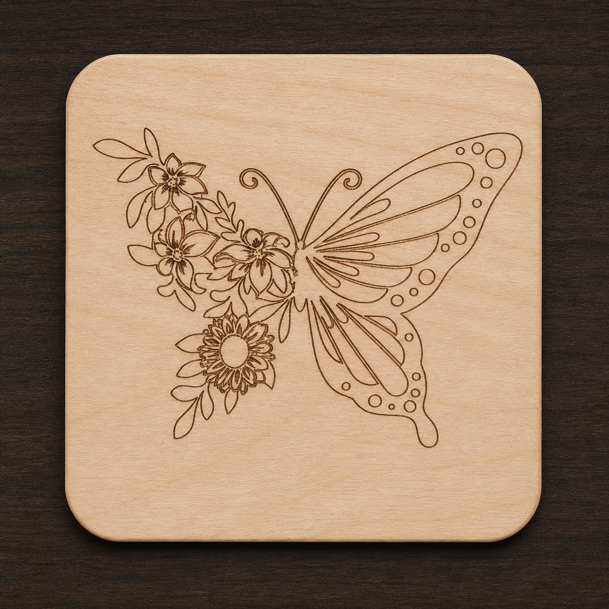 Laser Engraved Coasters