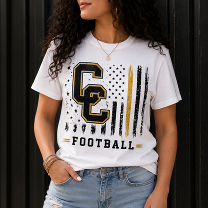 Clay County Tigers Football Graphic Tee