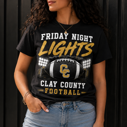 Clay County Tigers Football Graphic Tee