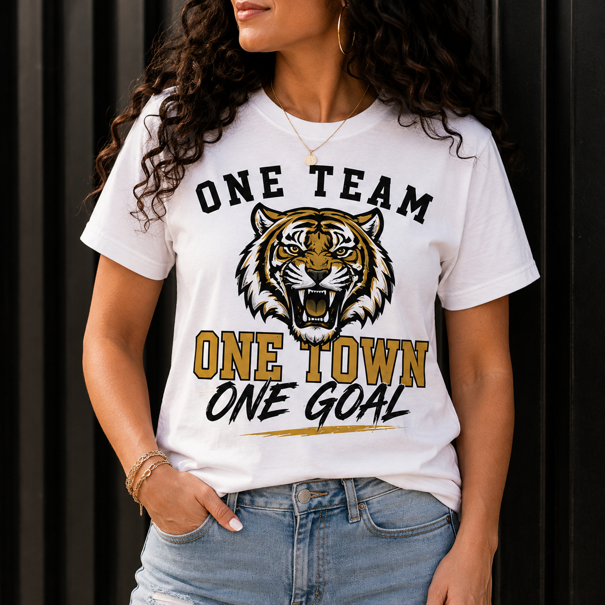 Clay County Tigers Football Graphic Tee
