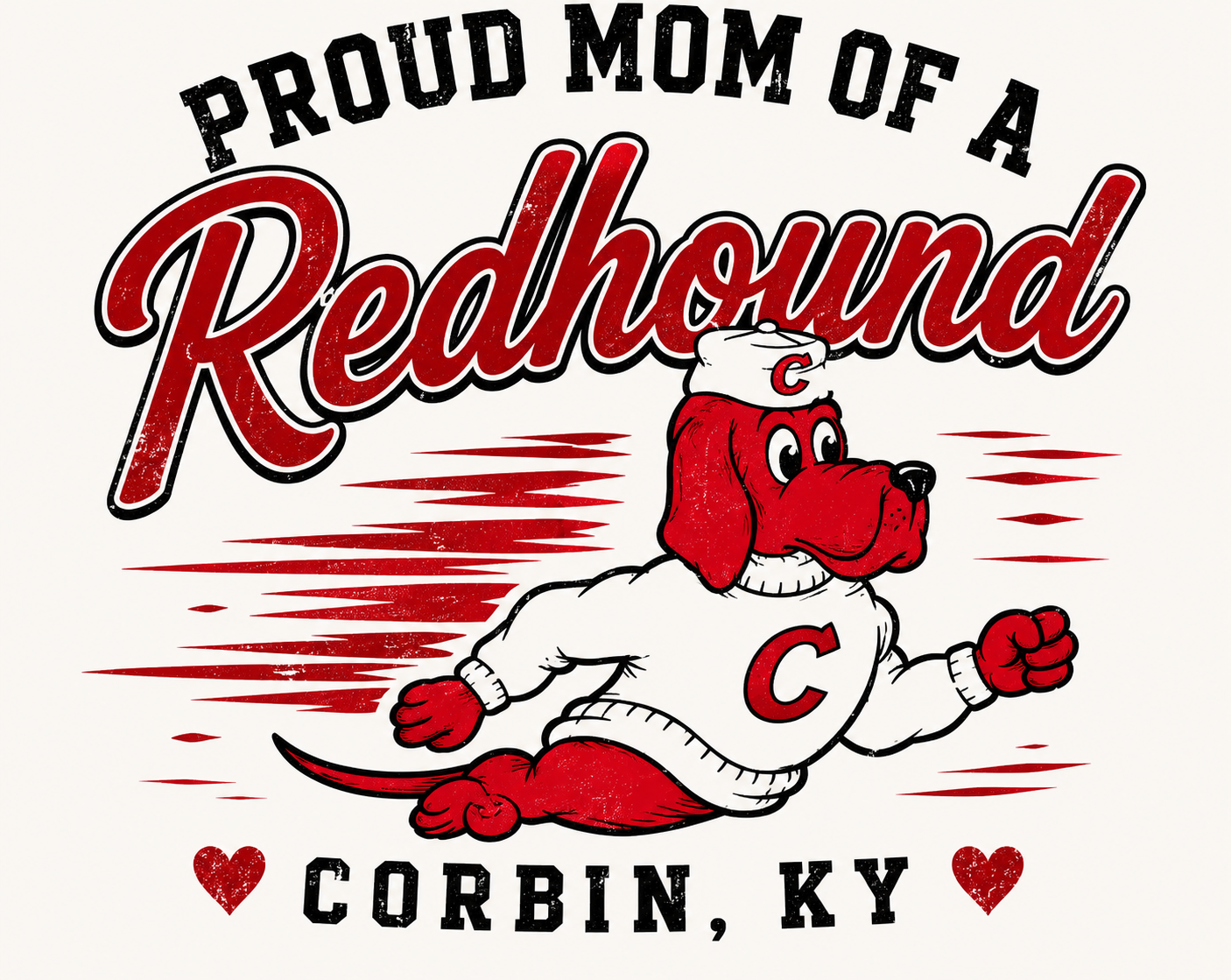 Corbin Redhounds Football Graphic Tee