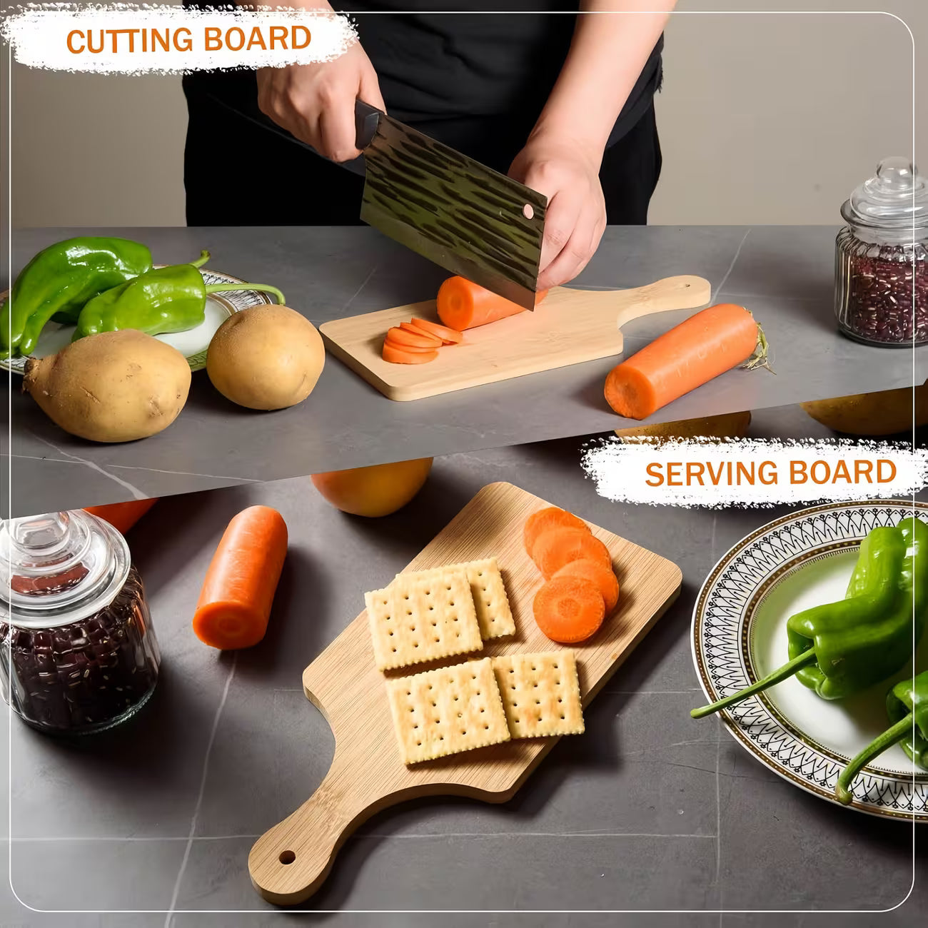 Bamboo Cutting Board  Customized  11" X 5"