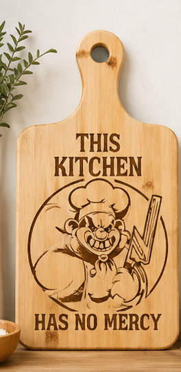 This Kitchen Has No Mercy Cutting Board