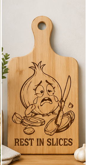 Rest in Slices Cutting board