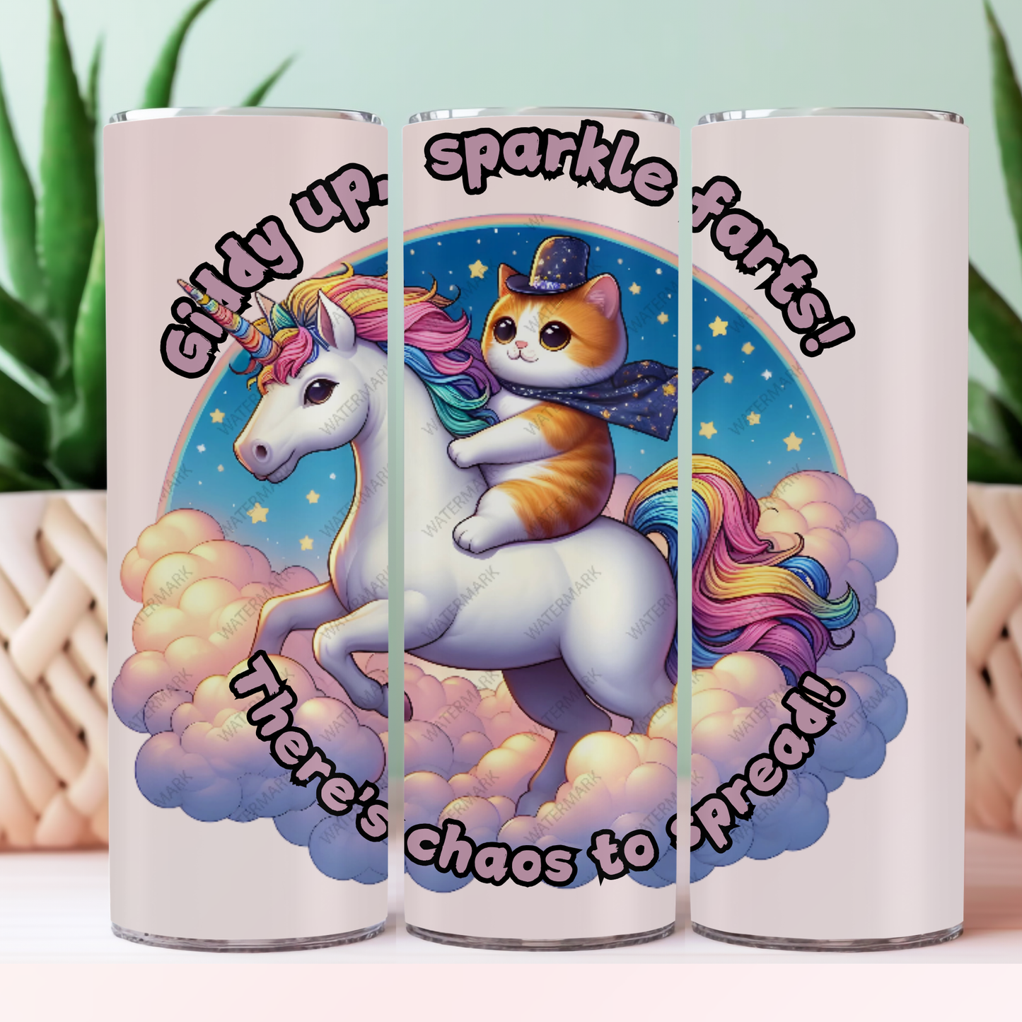Funny cat tumbler
