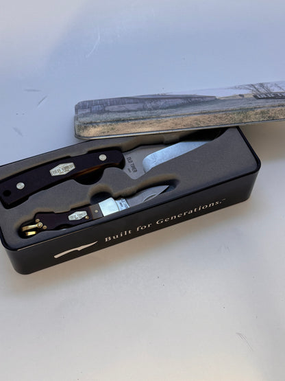 Old Timer 2-Piece Sharpfinger and Lockback Knife Gift Set