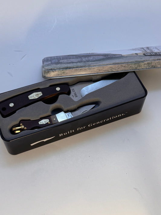 Old Timer 2-Piece Sharpfinger and Lockback Knife Gift Set