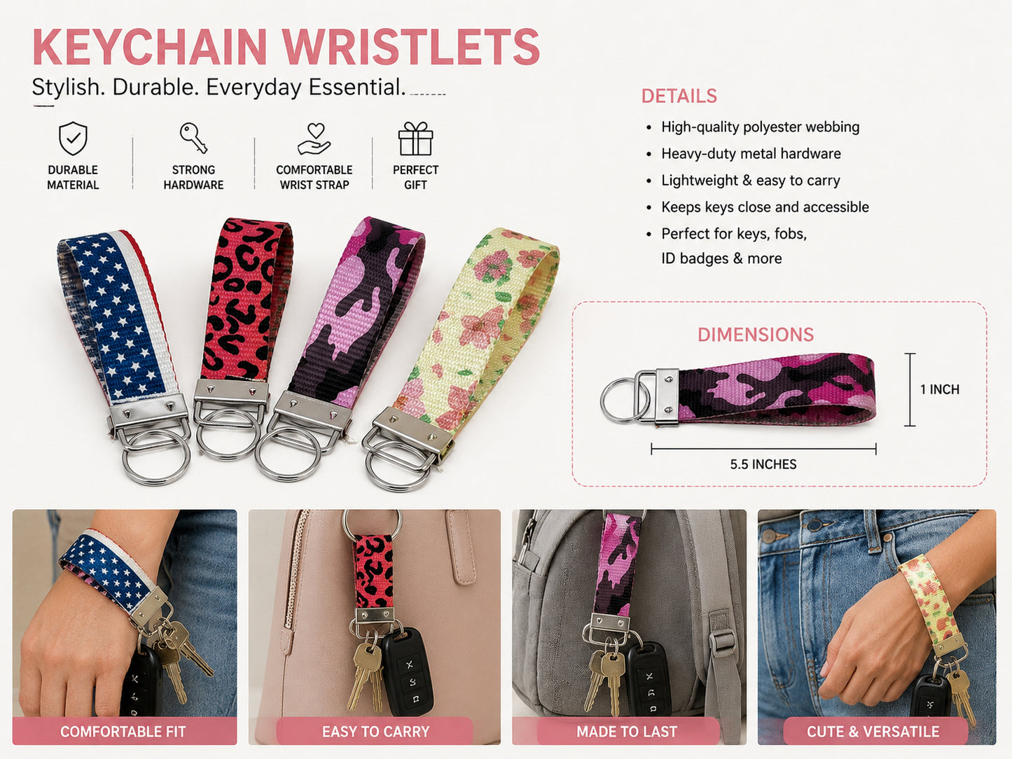 Keychain Wristlets