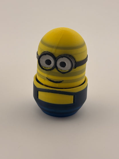 3D Printed Minion Mechanical Clicker– Artisan Cherry MX Switch Keycap – Handcrafted Desk Accessory