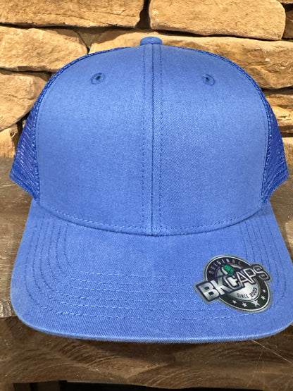 Blank Structured Mesh Trucker Hats - Several styles and colors– Customizable with Leather Patch or Full-Color Print
