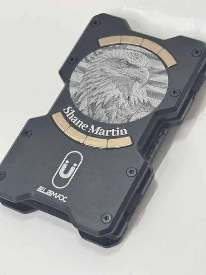 Tactical Wallet-RFID Blocking-Airtag Compartment-Free engraving