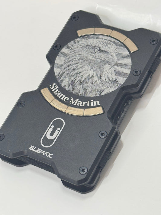 Tactical Wallet-RFID Blocking-Airtag Compartment-Free engraving