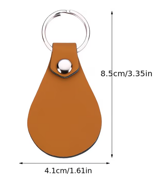 Customizable Leather Keychain