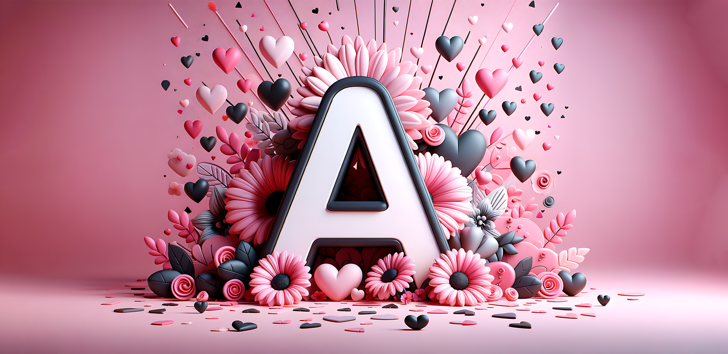 A-Z Floral Mug