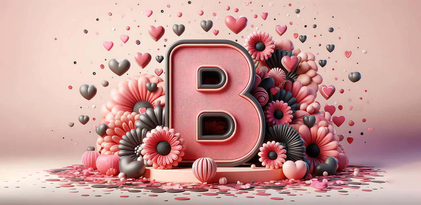 A-Z Floral Mug
