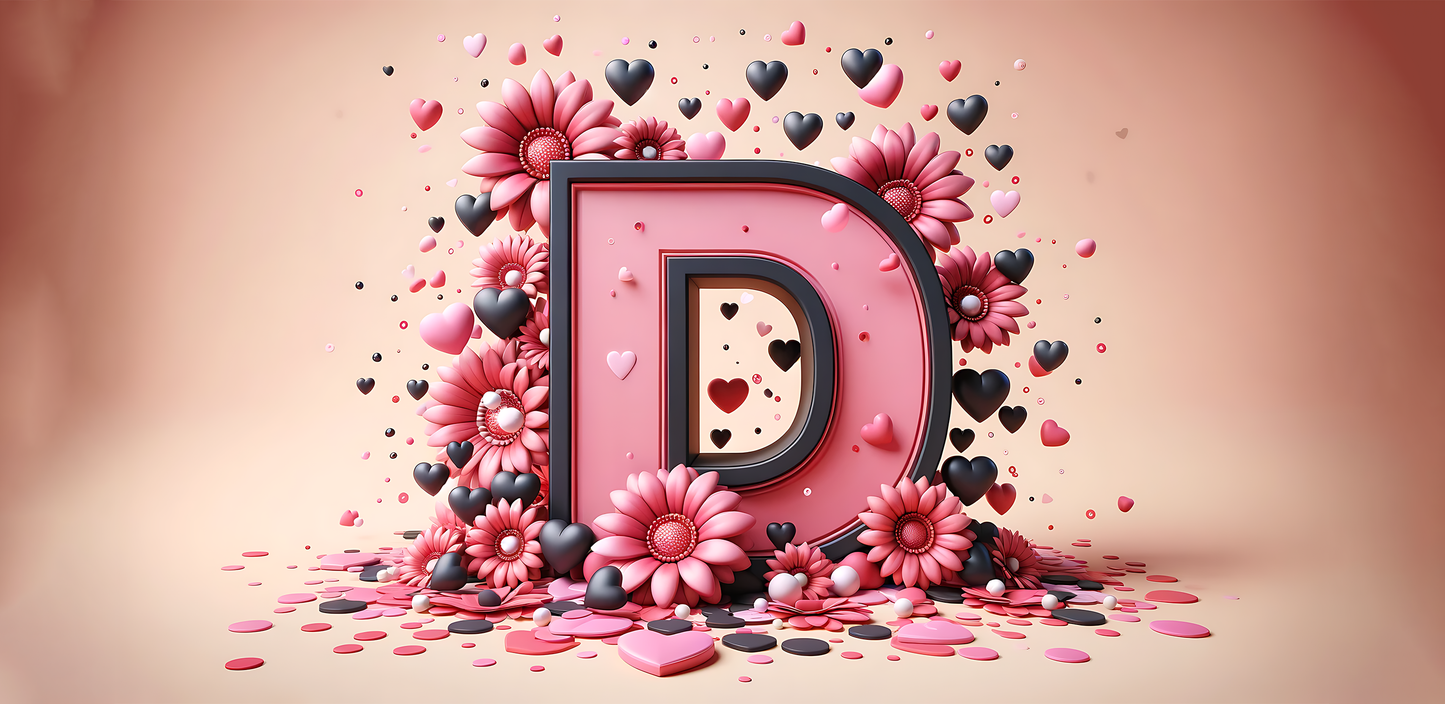 A-Z Floral Mug