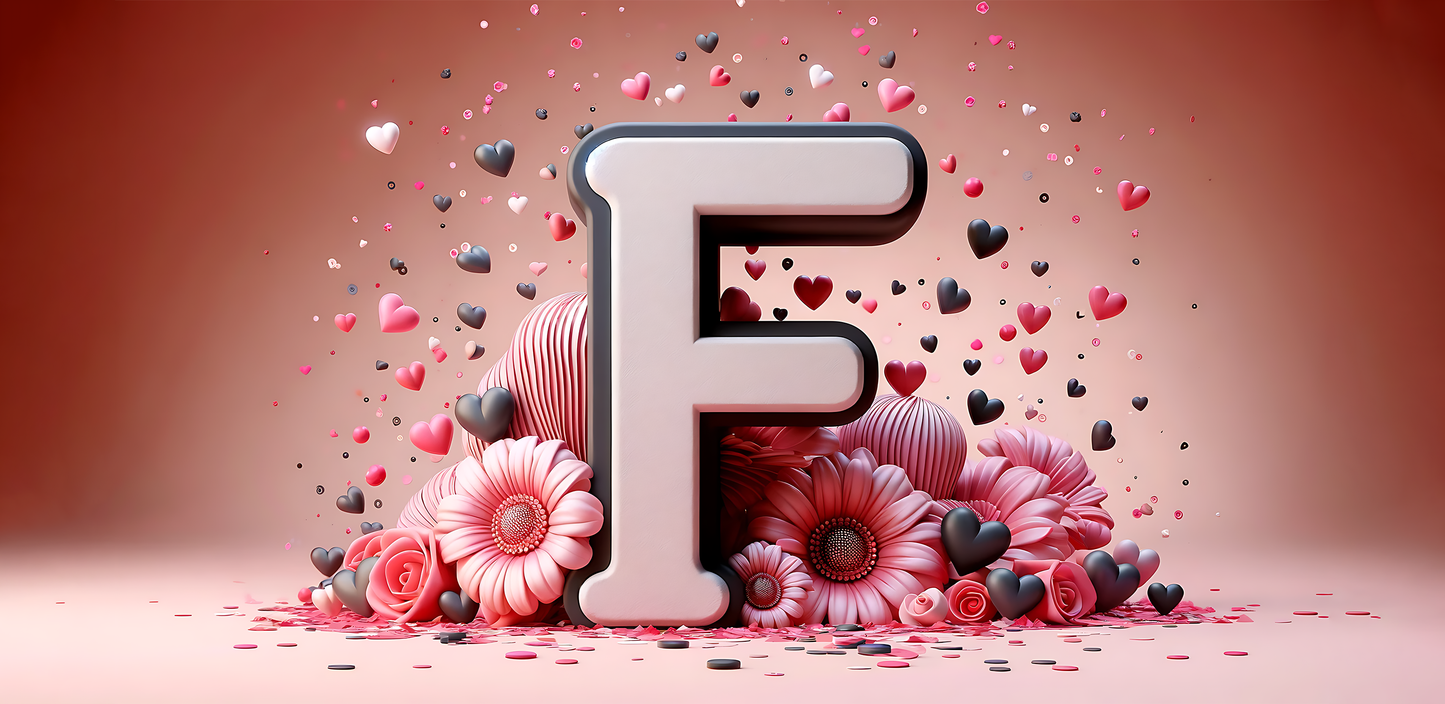 A-Z Floral Mug