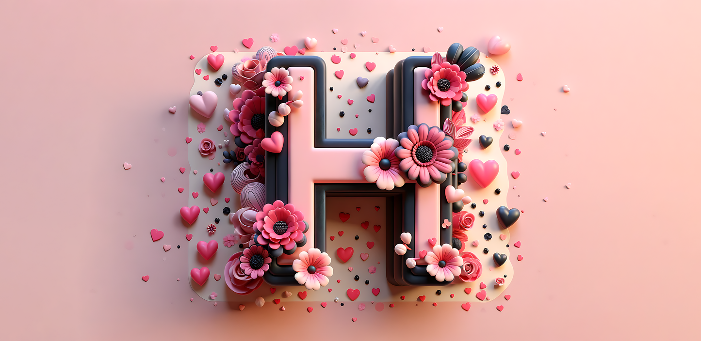 A-Z Floral Mug