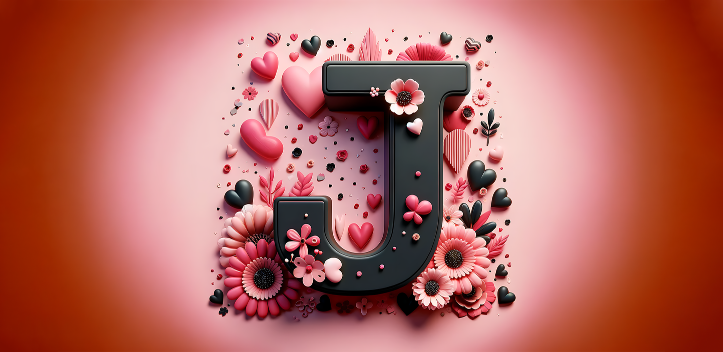 A-Z Floral Mug