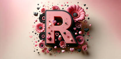 A-Z Floral Mug