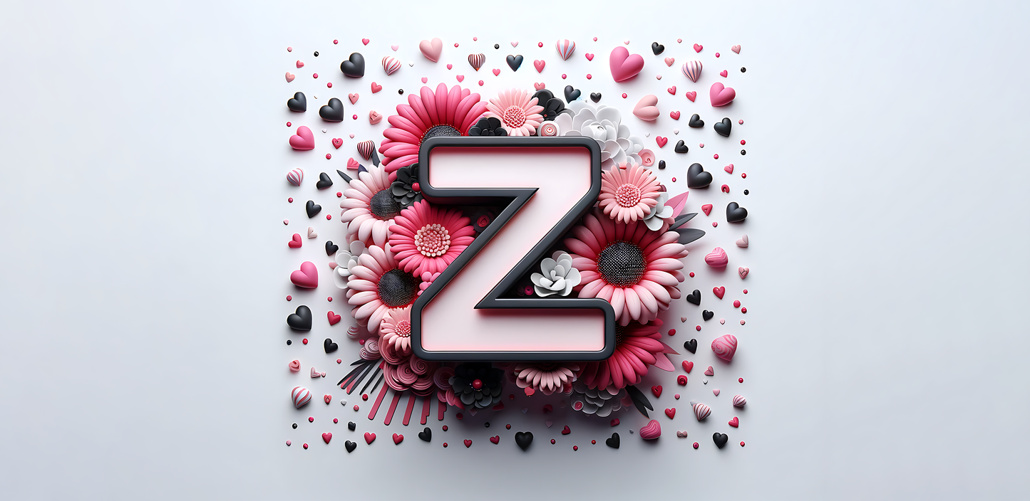 A-Z Floral Mug