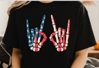 Patriotic Hands Cotton T-Shirt