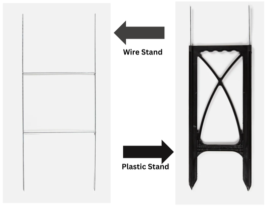 Yard Sign Plastic Stands
