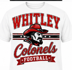 Whitley County Colonels Football Graphic Tees