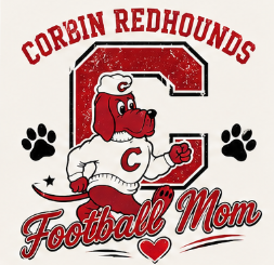 Corbin Redhounds Football Graphic Tee