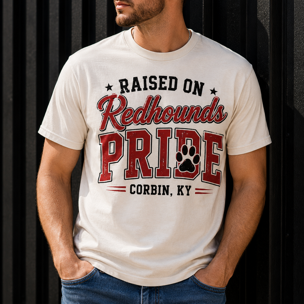 Corbin Redhounds Football Graphic Tee