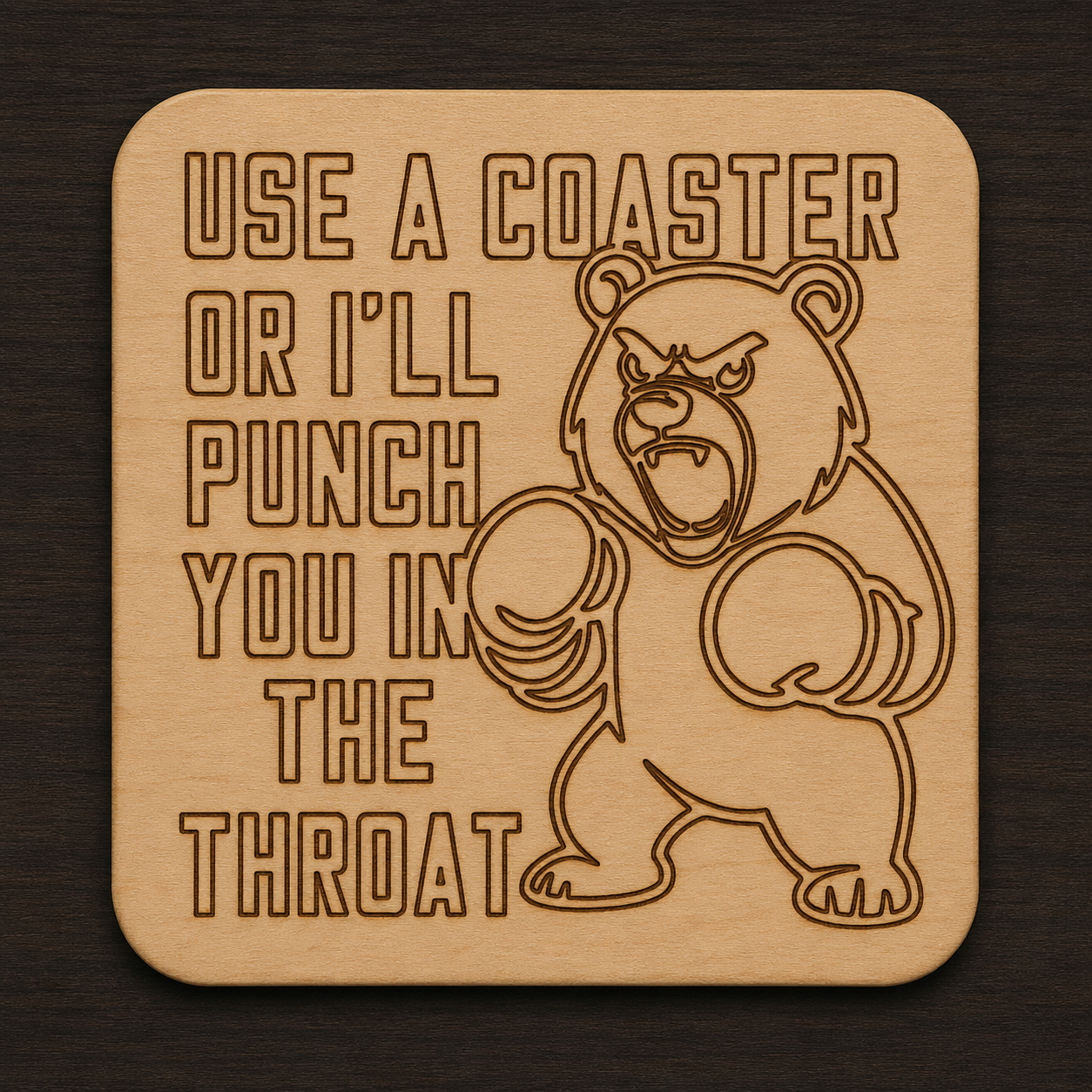 Laser Engraved Coasters