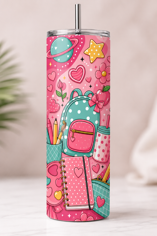 School Days 20 oz Skinny Tumbler