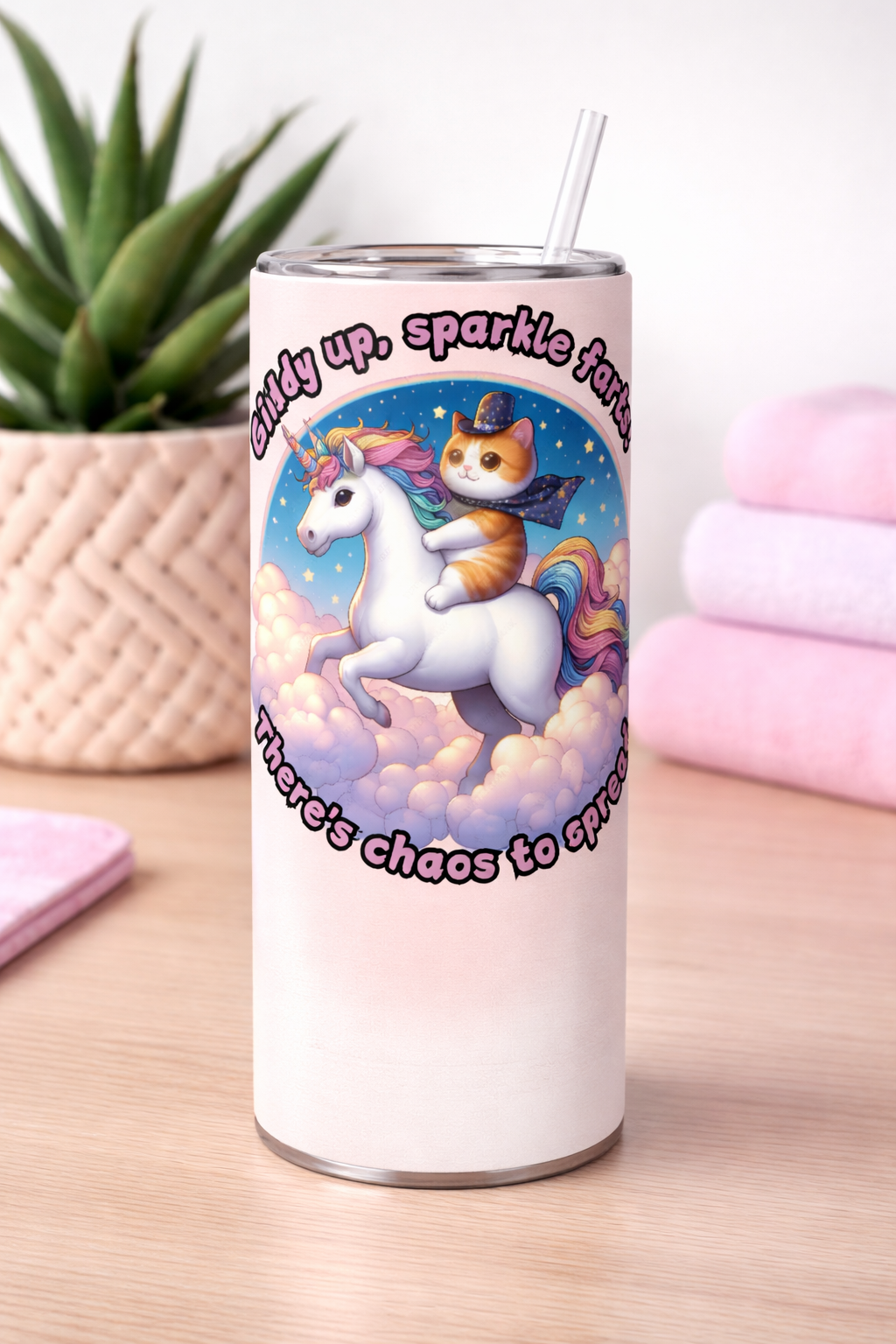 Funny cat tumbler