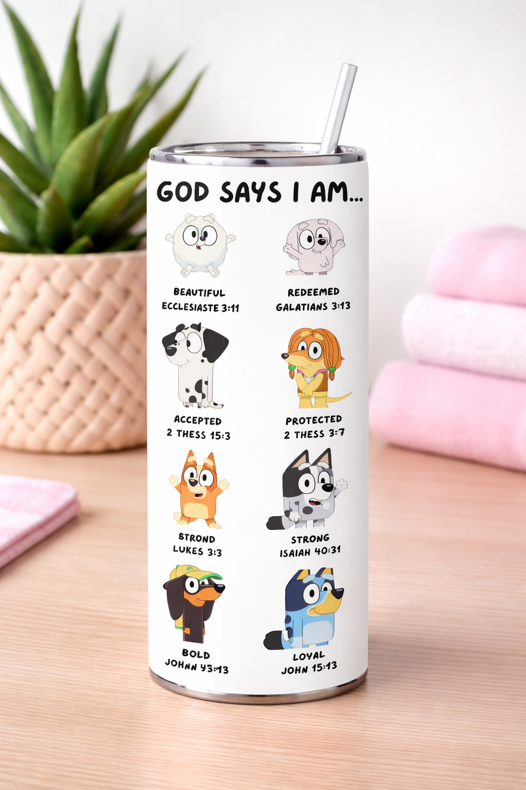 God says i am pup tumbler